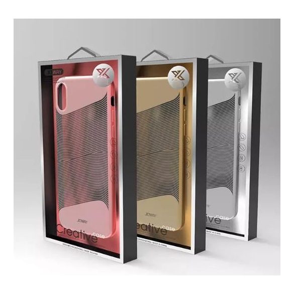 Joway BHK50 iPhone X / XS (5.8") aur roz TPU silicon husă