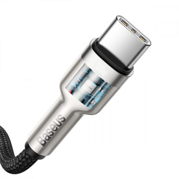 Type-C - Cablu de date de încărcare rapidă de tip C, 2M, 100W, 5A, negru, Baseus Cafule Metal