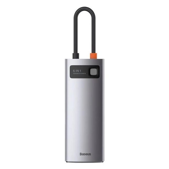 Docking station, adaptor HUB, 6in1, gri, Baseus