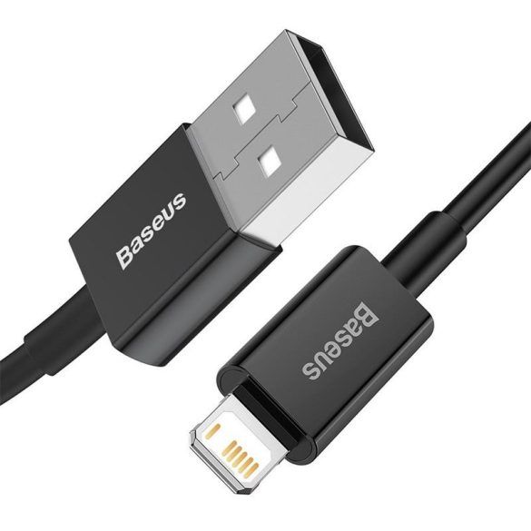 Cablu de date Baseus Superior iPhone 8pin negru 2m 2.4A