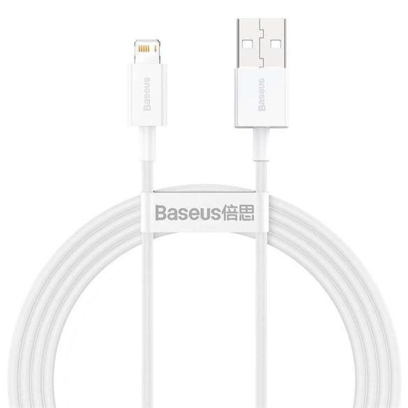 Cablu de date alb Baseus Superior iPhone 8pin 2m 2.4A