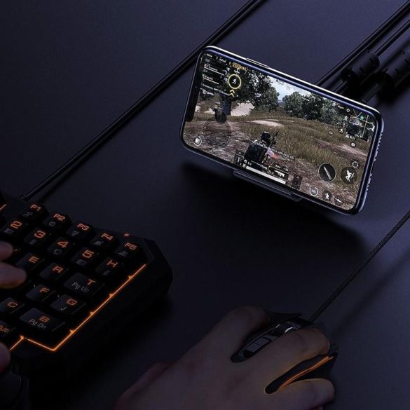 Adaptor gaming mobil pentru mouse si tastatura, negru, Baseus Gamo GA01