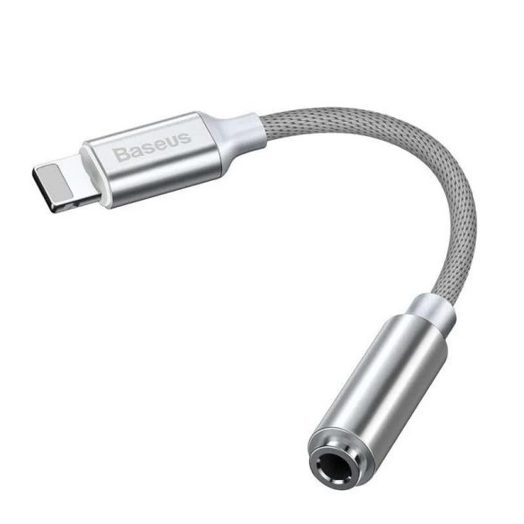 Adaptor audio/HF, iPhone 8pin - mufă de 3,5 mm, alb, Baseus CALL3-02