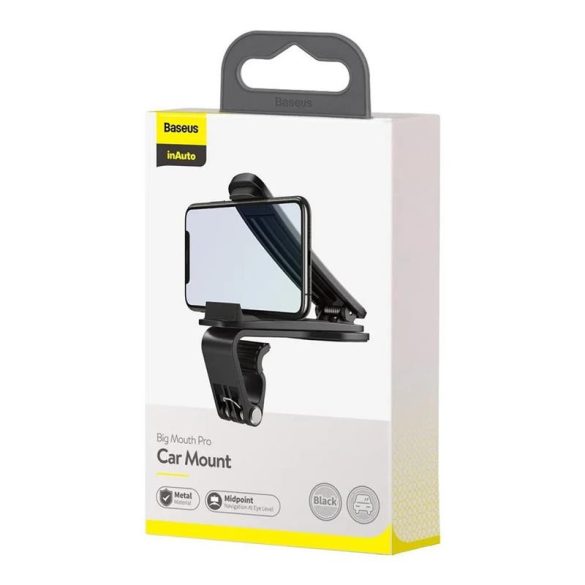 Suport pentru bordul mașinii, negru, Baseus Big Mouth Pro SUDZ-A01