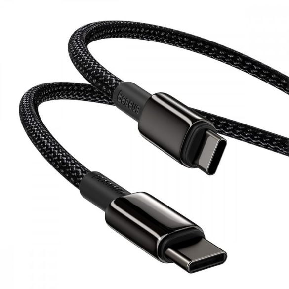 Type-C - Cablu de date de încărcare rapidă de tip C, 1M, 100W, negru, Baseus Tungsten Gold