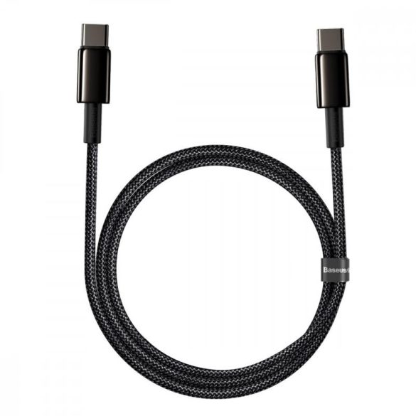 Type-C - Cablu de date de încărcare rapidă de tip C, 1M, 100W, negru, Baseus Tungsten Gold