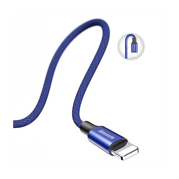 Baseus Yiven iPhone 8pin cablu de date țesătură albastru 1.2m 2A