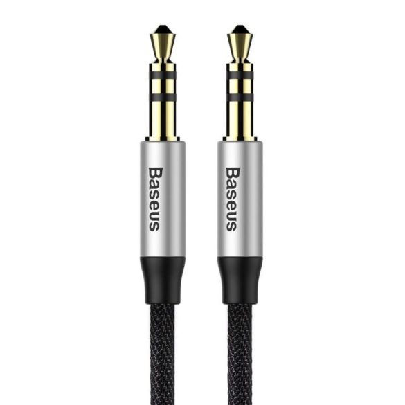 Cablu audio jack-jack (3,5 mm), acoperit cu material, negru, 1M, Baseus M30