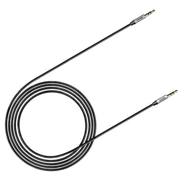 Cablu audio jack-jack (3,5 mm), acoperit cu material, negru, 1,5 M, Baseus M30