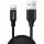 iPhone 8pin - cablu de date USB-A, acoperit cu material, negru, 3M, 1.5A, Baseus CALYW-C01