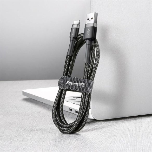 Baseus CATKLF-CG1 Cablu de date din material negru tip C 2m 2A