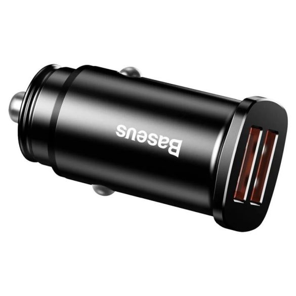 Cap de incarcare tigari, 2xUSB, 5A, QC3.0, negru, Baseus CCALL-DS01