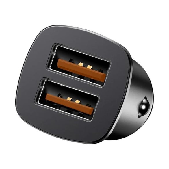 Cap de incarcare tigari, 2xUSB, 5A, QC3.0, negru, Baseus CCALL-DS01