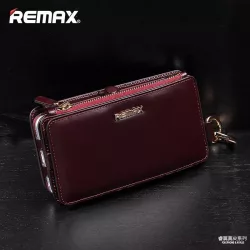   HUSĂ! - Remax burgundy piele portofel husă iPhone 6 6S (4.7")