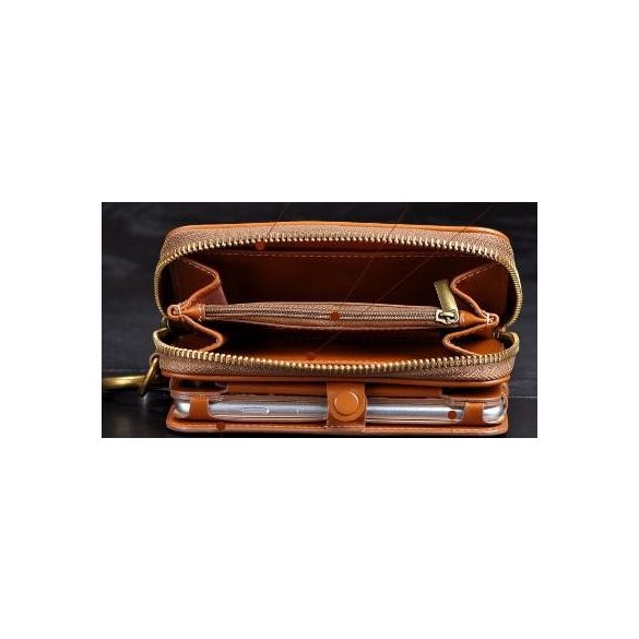 Remax burgundy piele portofel husă iPhone 6 6S (4.7")