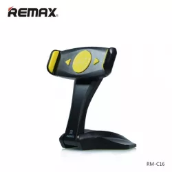  Suport tabletă desktop Remax RM-C16 rotativ la 360 de grade negru-galben 7"-15"