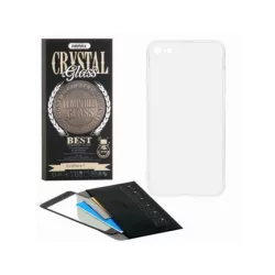   Remax GL-08 iPhone 7 8 Plus (5,5") folie neagră din sticlă frontală 3D (PET)