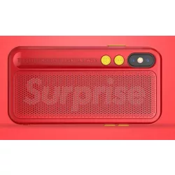   HUSĂ! - Carcasă din spate roșie pentru iPhone X XS (5,8") Remax RM-1656
