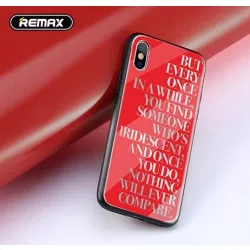   HUSĂ! - Carcasa din plastic rosu pentru iPhone X / XS (5,8") Remax RM-1660