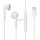Căști stereo cu conector de tip C, control volum/microfon, alb, Joyroom JR-EC05 Căști stereo cu conector de tip C, control volum/microfon, alb, Joyroom JR-EC05