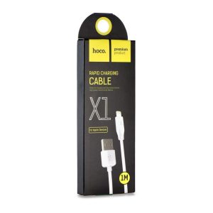 Hoco X1 iPhone 8pin cablu de date alb 1m 2.1A