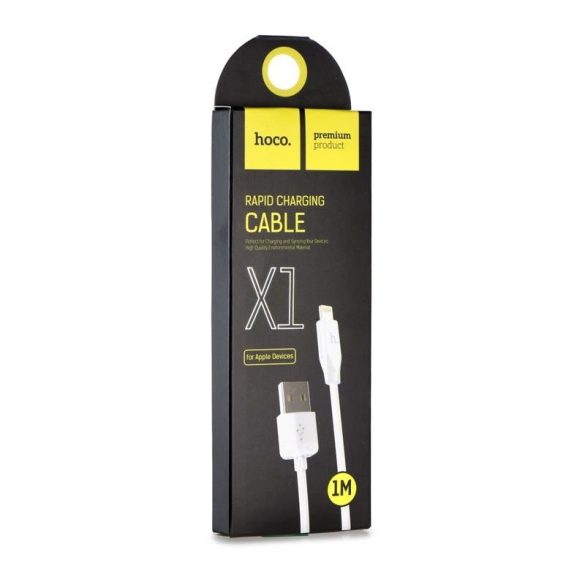 Hoco X1 iPhone 8pin cablu de date alb 1m 2.1A