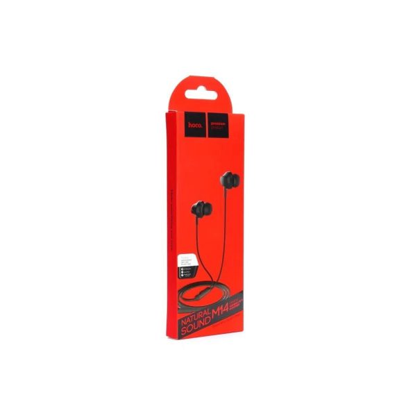 Căști stereo Hoco M14 negre cu conector jack de 3,5 mm