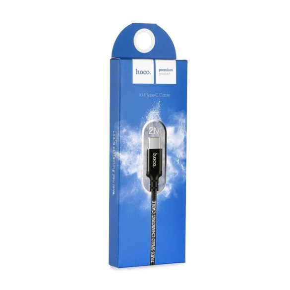Cablu de date Hoco X14 Type-C negru 2m 3A