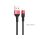 Cablu de date din material textil Hoco X26 Type-C negru-rosu 1m 3A Cablu de date din material textil Hoco X26 Type-C negru-rosu 1m 3A