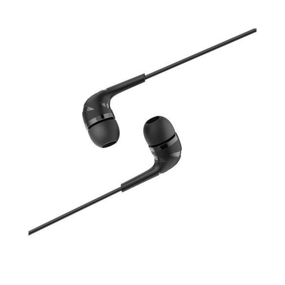 Căști cu căști stereo Hoco M40 negre de 3,5 mm