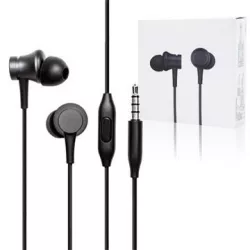   Căști stereo cu fir cu mufă, microfon, negru, Xiaomi Mi In-Ear Piston