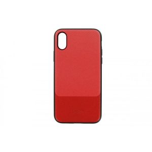Dotfes G02MS husă pentru iPhone X XS (5,8"), roșu carbon premium