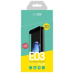   Dotfes E03 iPhone 6 6S Plus (5,5") folie de sticlă premium 3D frontală neagră