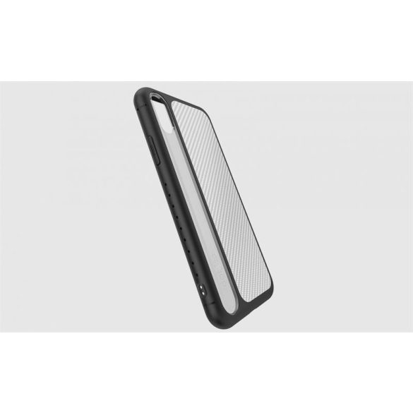 Husă din spate premium Dotfes G06 pentru iPhone X XS (5,8") negru-argintiu