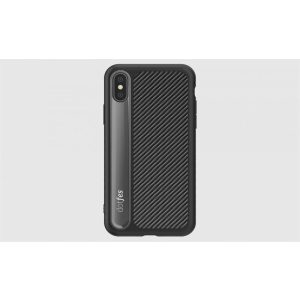 Husa din spate premium neagra Dotfes G06 iPhone X XS (5,8")