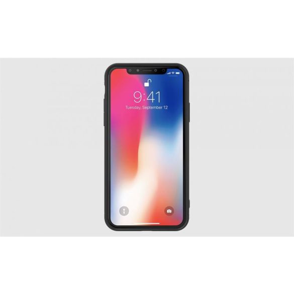 Husa din spate premium neagra Dotfes G06 iPhone X XS (5,8")