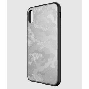Carcasă din spate premium Dotfes G07 pentru iPhone X XS (5,8") cu model câmp argintiu