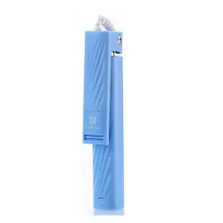   Mini selfie stick albastru Remax XT-P012 cu cablu iPhone 8pin
