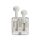 Căști bluetooth stereo cu încărcător wireless, TWS, alb, WIWU T21 Crystal Căști bluetooth stereo cu încărcător wireless, TWS, alb, WIWU T21 Crystal