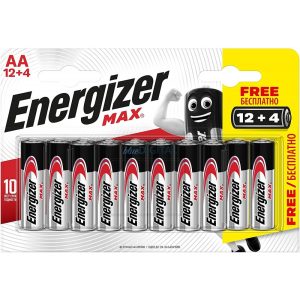 Baterie Energizer Max AA LR06 1.5V (12+4 buc) #N