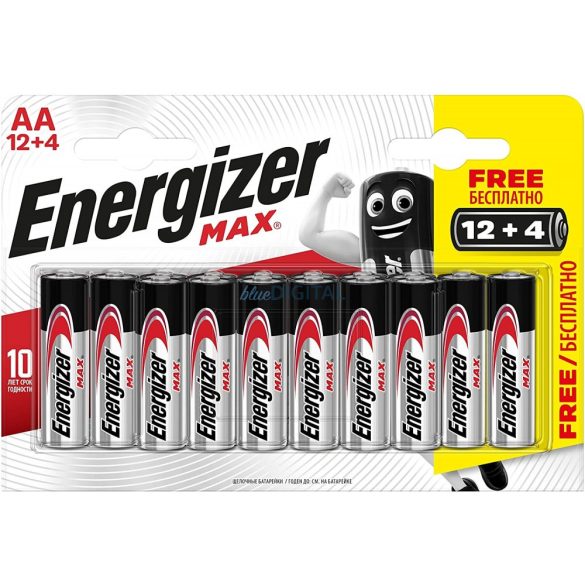 Baterie Energizer Max AA LR06 1.5V (12+4 buc) #N