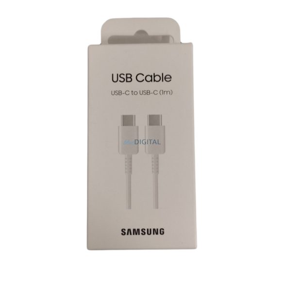 Samsung Type-C - Cablu de date Type-C, fabrică, 1m, alb, EP-DA705BWEGWW (ambalat)