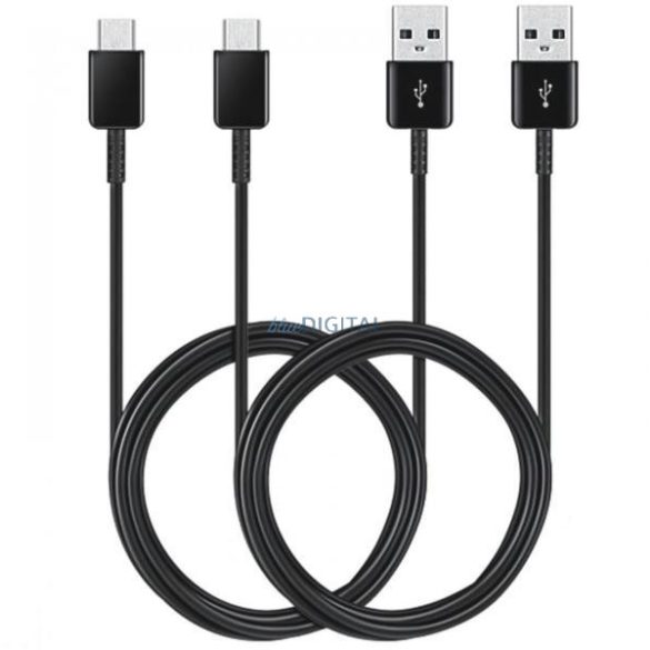 Cablu de date Samsung Type-C, 1,5M, 5A, negru, 2 buc/pachet, EP-DG930MBEGWW