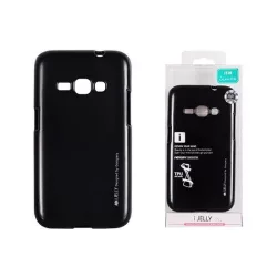   Husa silicon neagra Mercury i-Jelly Metal Samsung J120 Galaxy J1 2016