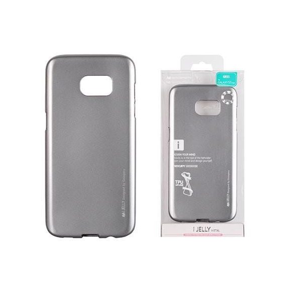 Husa din silicon gri Mercury i-Jelly Metal Samsung G950 Galaxy S8