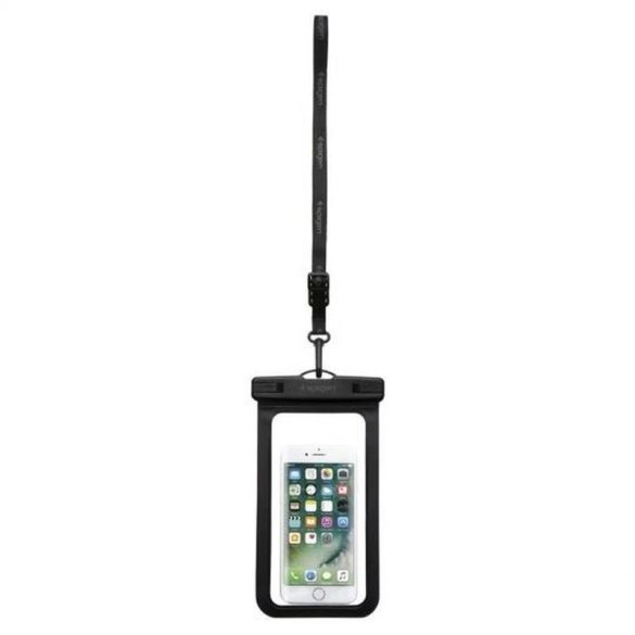 Husa universala pentru telefon impermeabila, 3.5"-7", neagra, Spigen