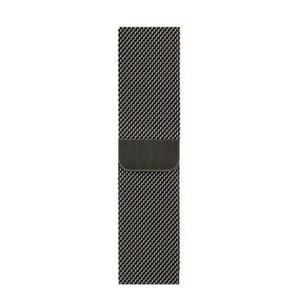 Curea metalică pentru ceas inteligent negru Mercur, Apple Watch 4/5/6/7/SE 42 mm