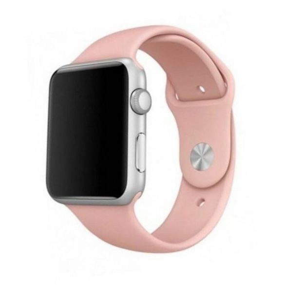 Curea din silicon pentru ceas inteligent roz mercur, Apple Watch 4/5/6/7/SE 44/45mm
