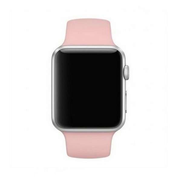 Curea din silicon pentru ceas inteligent roz mercur, Apple Watch 4/5/6/7/SE 44/45mm