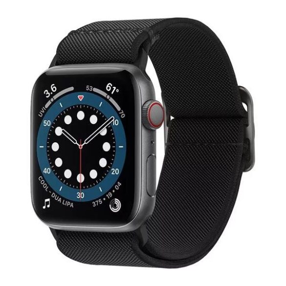 Apple Watch 4/5/6/7/SE, curea ceas inteligent, material, negru, 42/44/45mm, Spigen